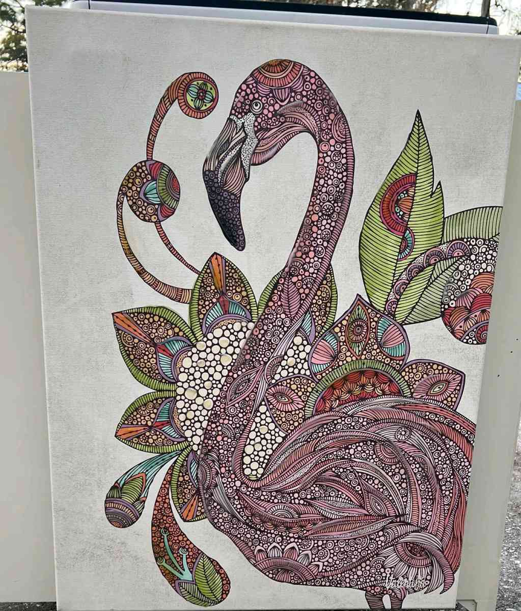 Flamingo Giclee by Valentino