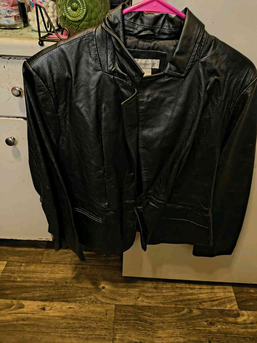 two different leather coats brand new