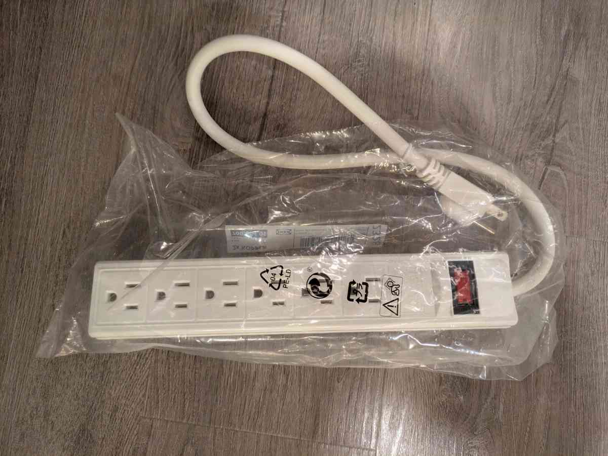 NEW UNUSED IKEA Koppla 6 Outlet Power Strip