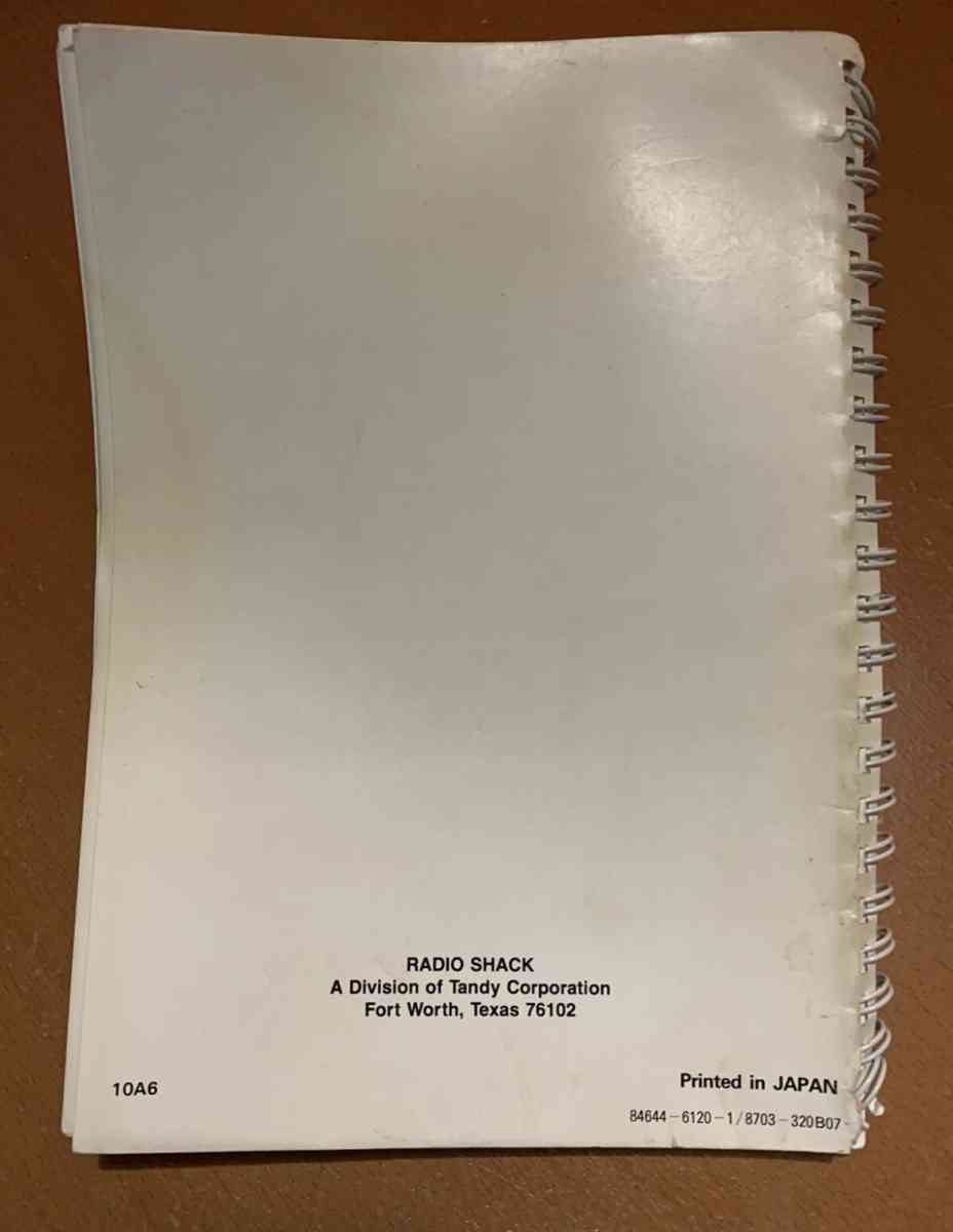 Tandy DotMatrix Printer DMP130 Manual Used see details below