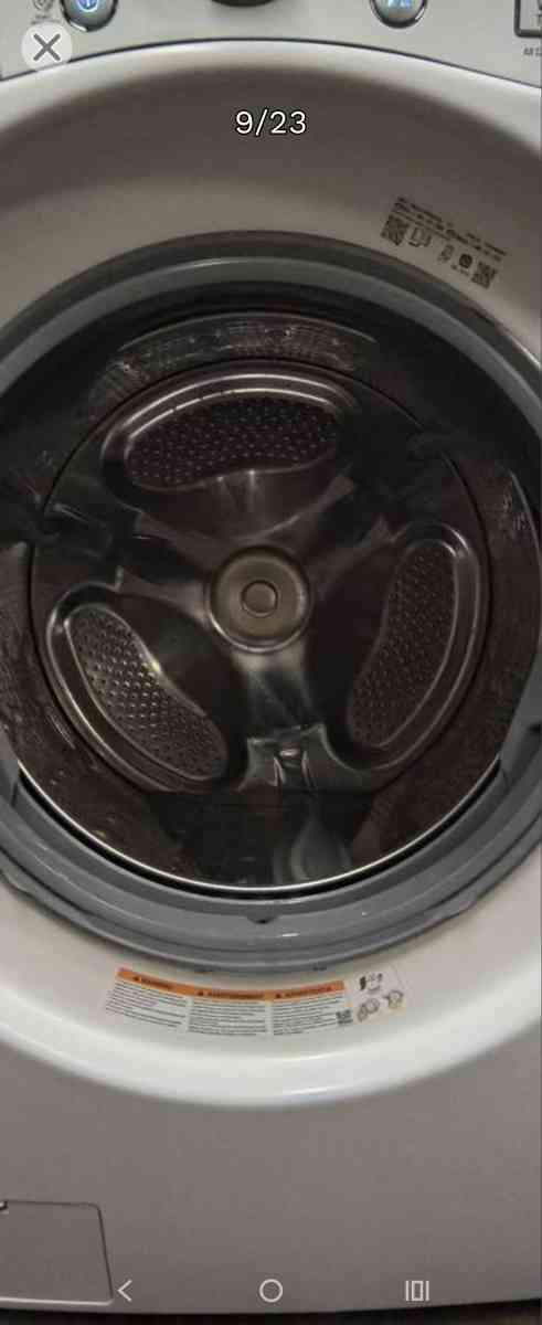 LG Elite White FrontLoad Washer  Gas Dryer Set  Stackable