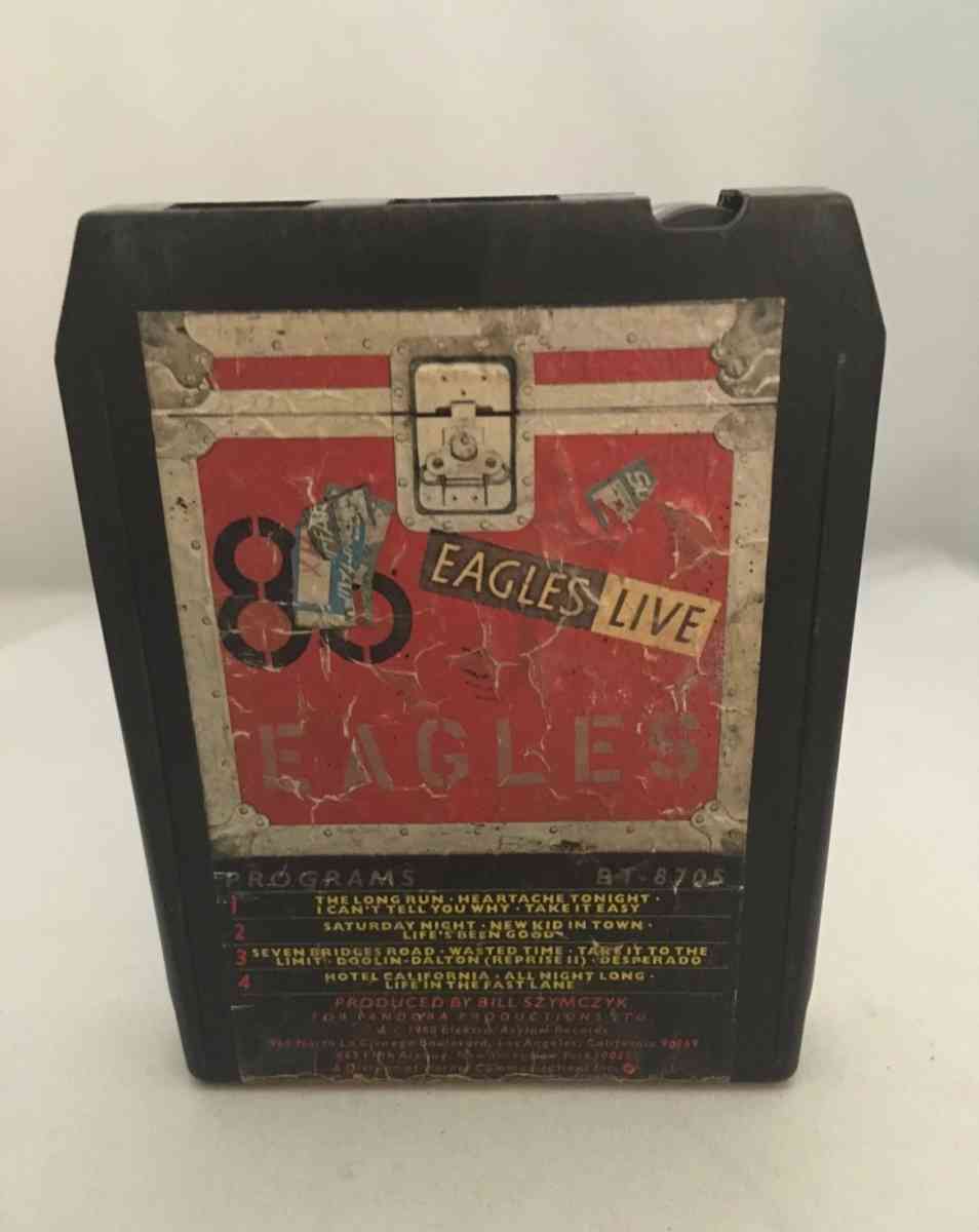 EAGLES Live 8 Track used see description below for informati