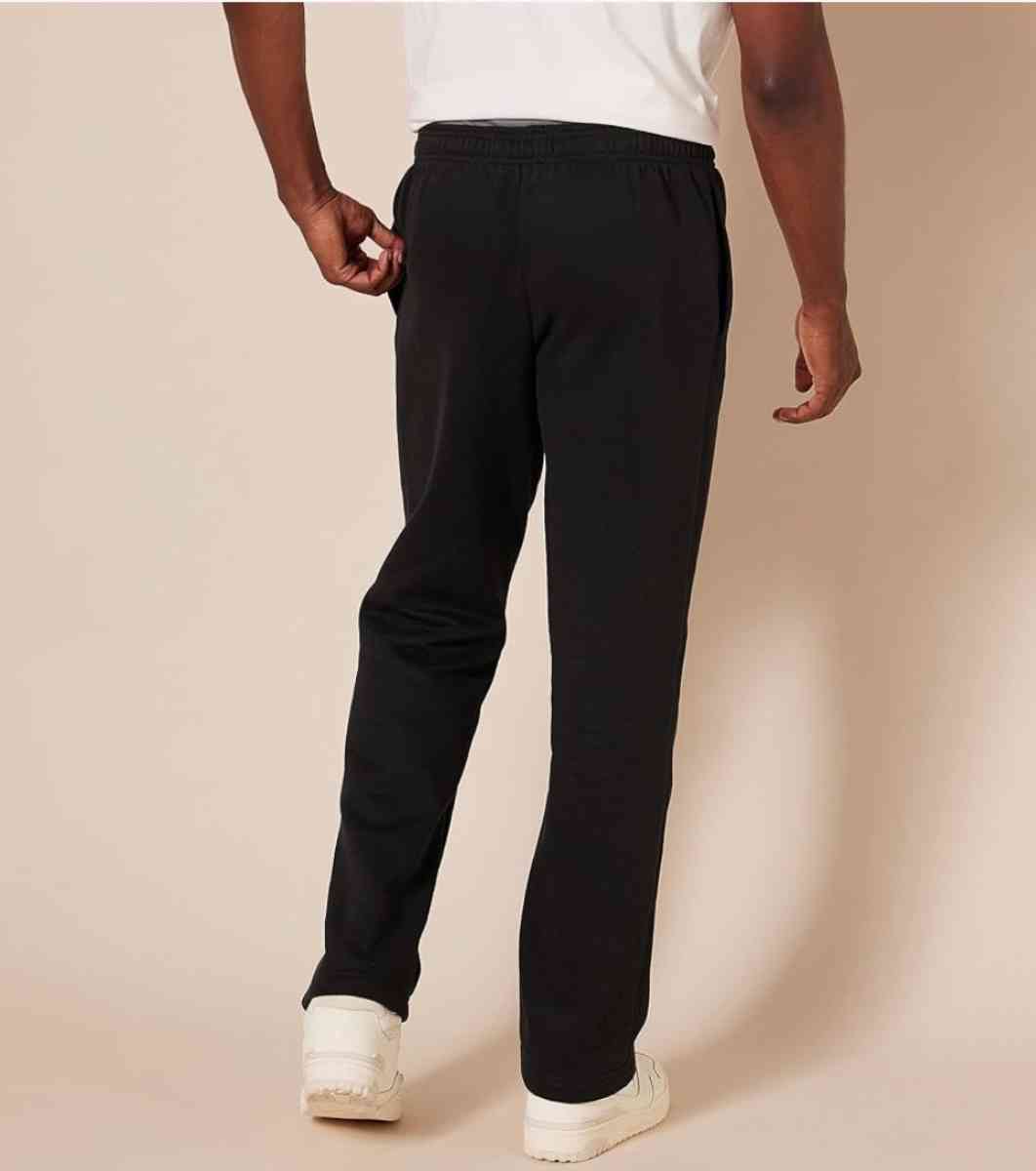 fleece open leg joggers