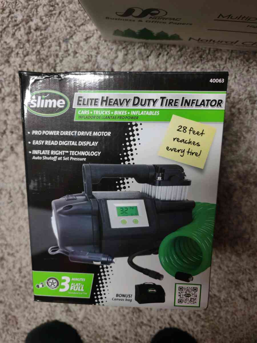 Slime tire inflator