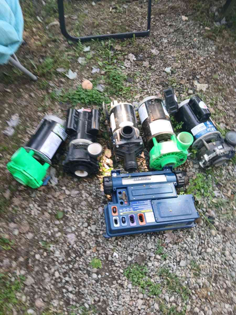 Hot Tub pumps and motors and heater