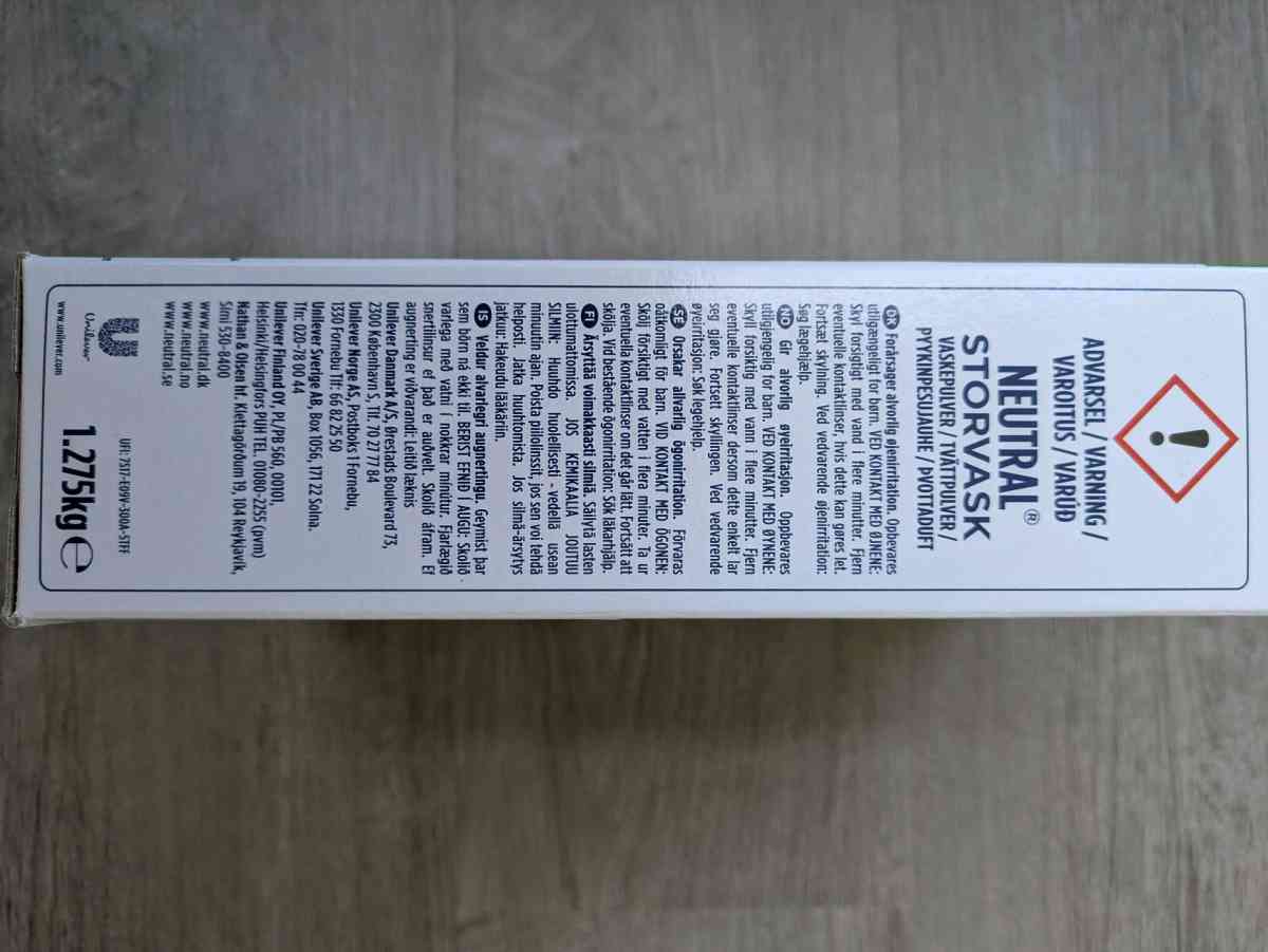 NEW UNOPENED Hypoallergenic Laundry Detergent from Denmark