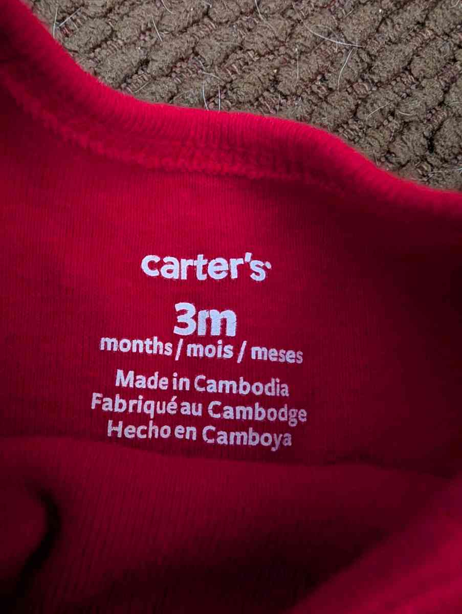 Baby Christmas reindeer long sleeve onesie