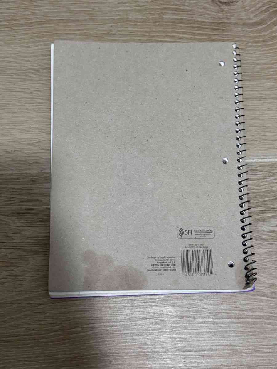 Wide Ruled Notebook
