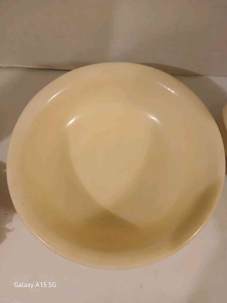 Vintage McCoy picture and bowl