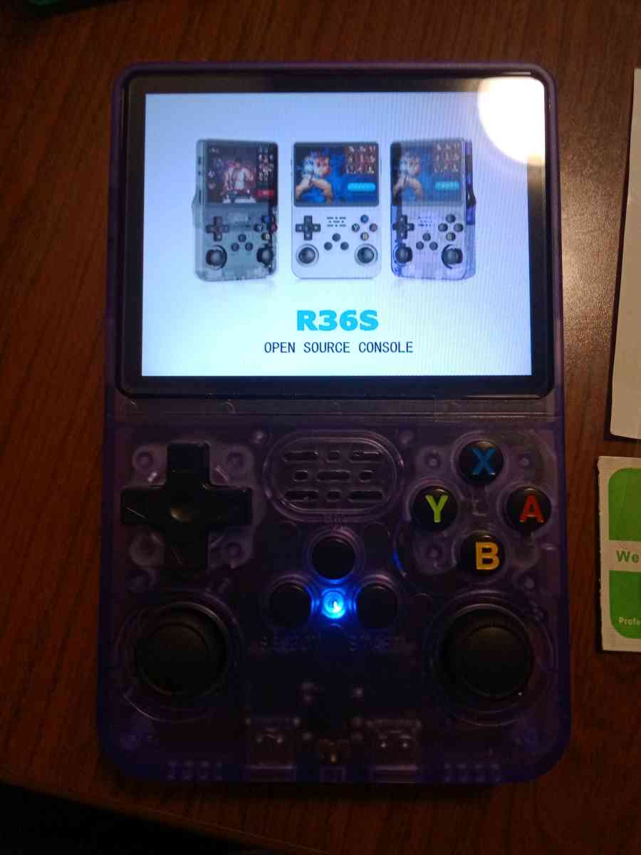 R36S purple portable game