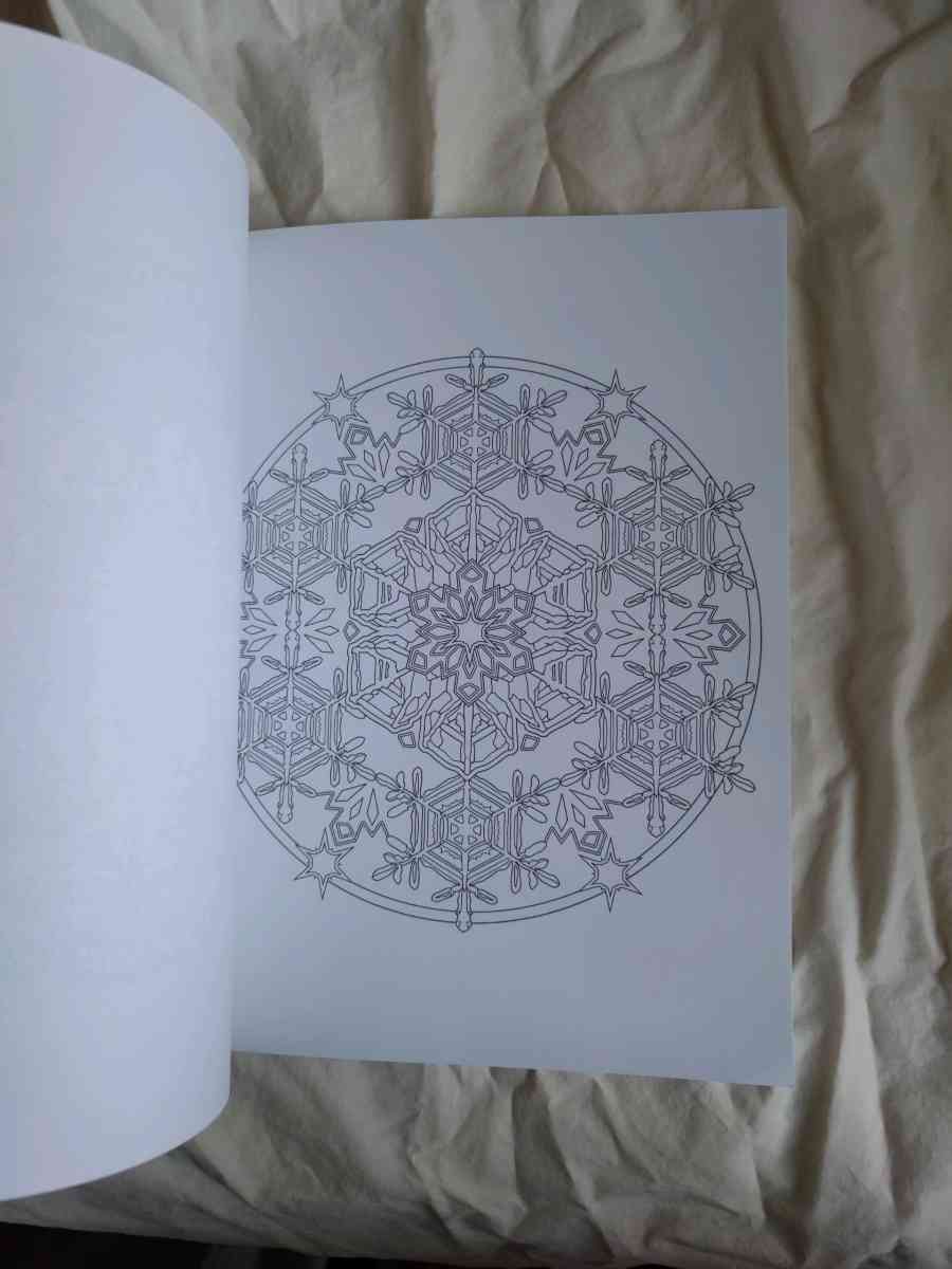 Snowflake Mandalas coloring book