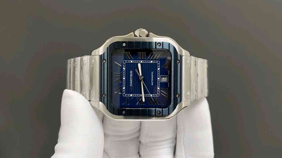 luxury automatic square dial blue