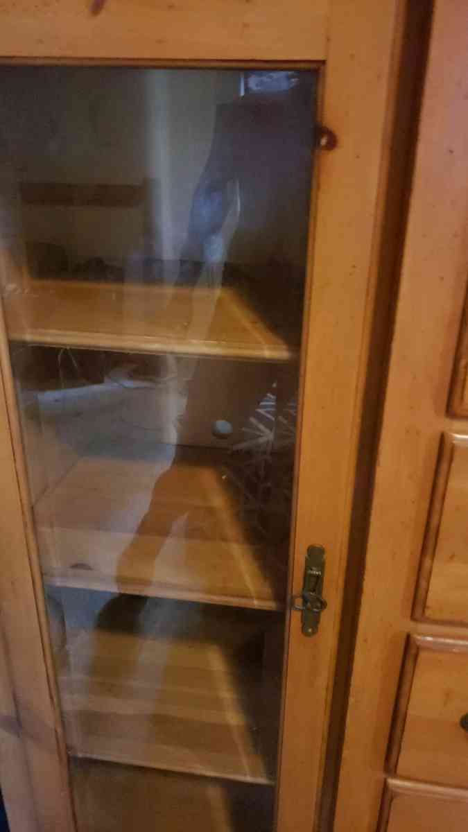 Ducks Unlimited Dresser real wood with glass storage on