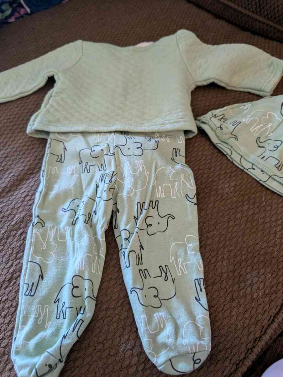 5 Piece infant elephant outfit