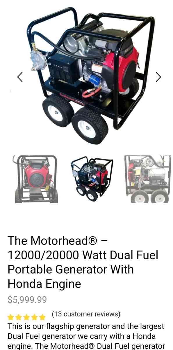 MotorHead 12KW Generator
