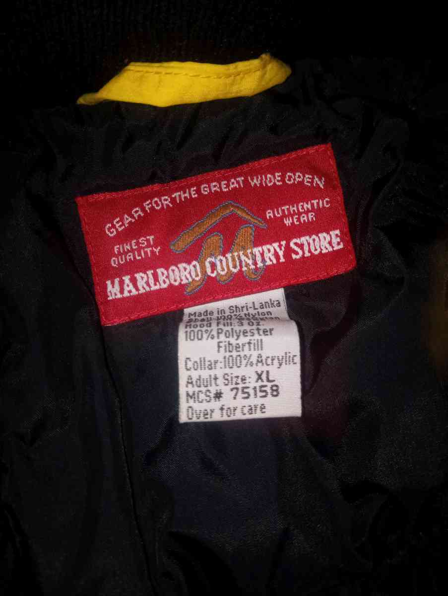 Vintage Marlboro Country Down Coat Jacket Mens  Size XL