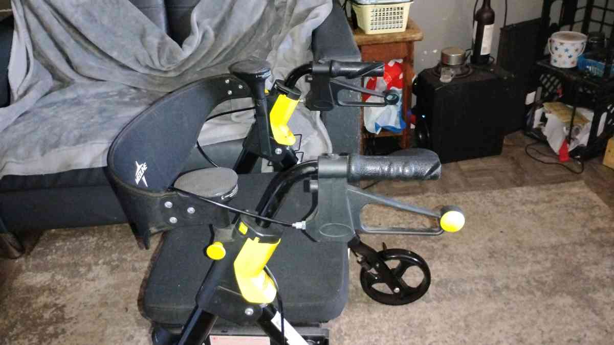 medline stand up an sit down Walker