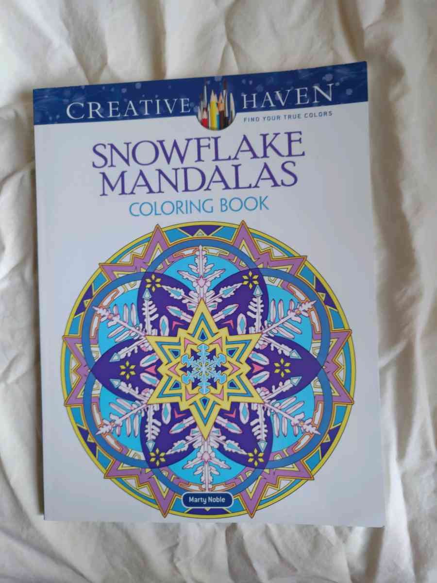 Snowflake Mandalas coloring book