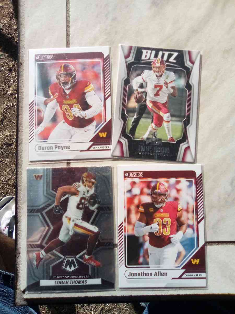 football cards Washington commanders