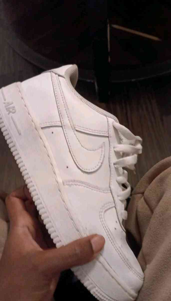 White Nike Air forces