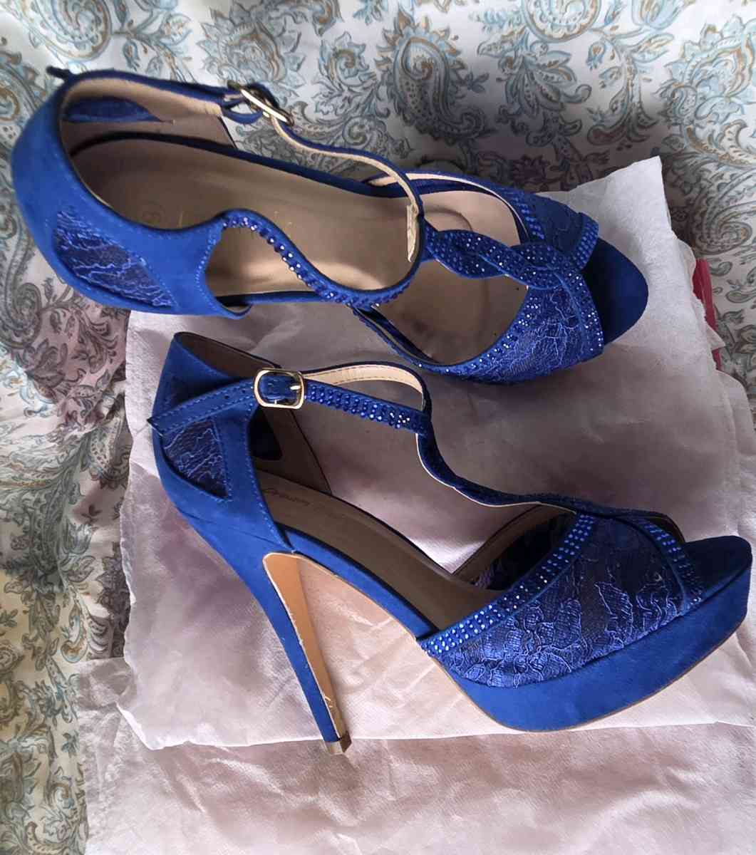 Navy Blue High Heels