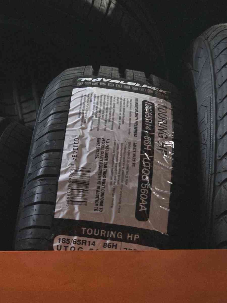 For Sale ROYAL BLACK 18565R14  86H Touring HP