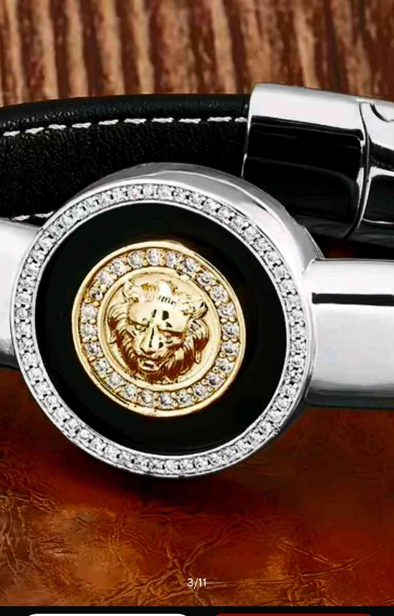 NEW 19CM FASHION LION PATTERN BRACELET MW  ZIRCONIA STONS ST