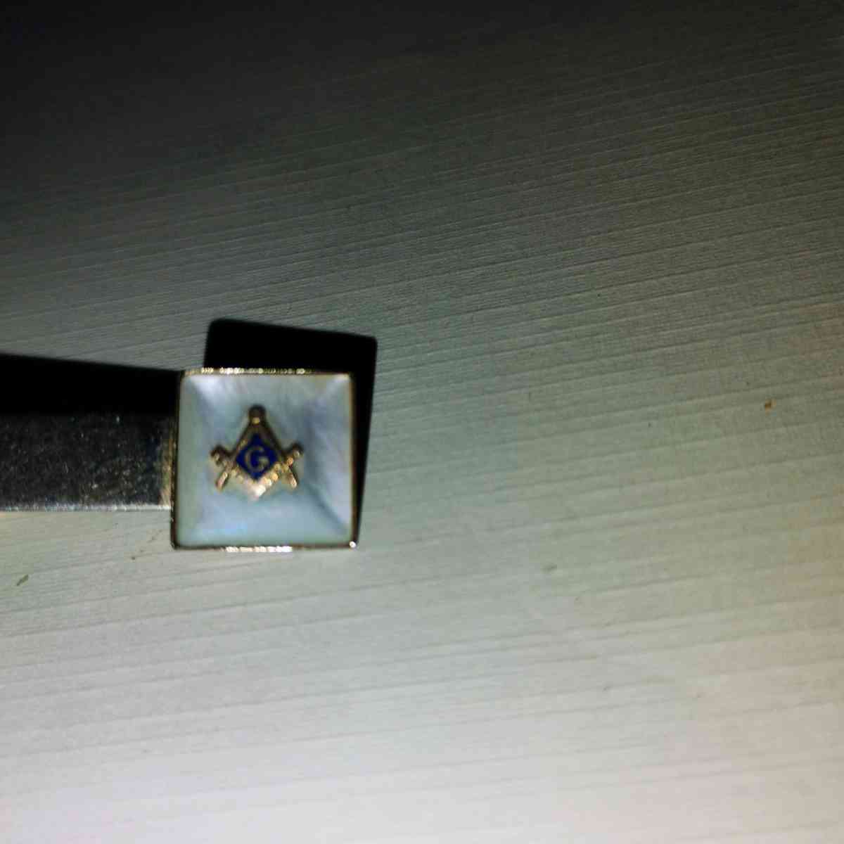 vintage mosaic Mason tie holder