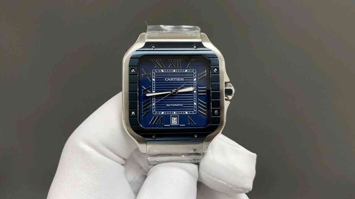 luxury automatic square dial blue