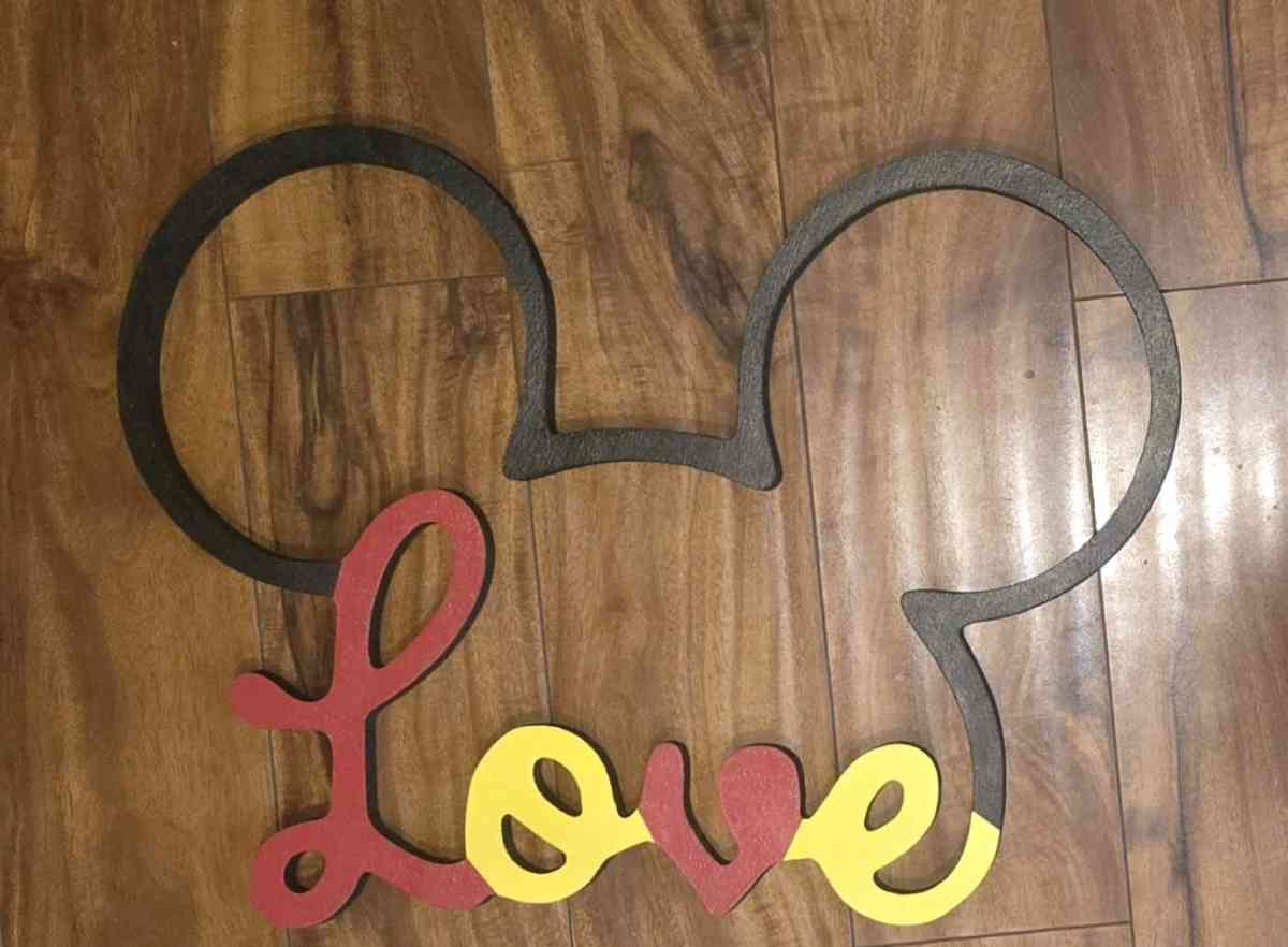 Mickey Mouse inspired wall art