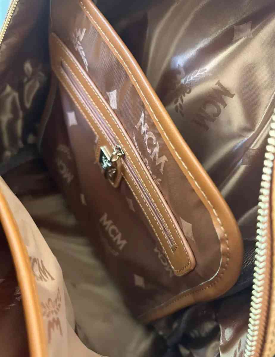 mcm backpack beige size large