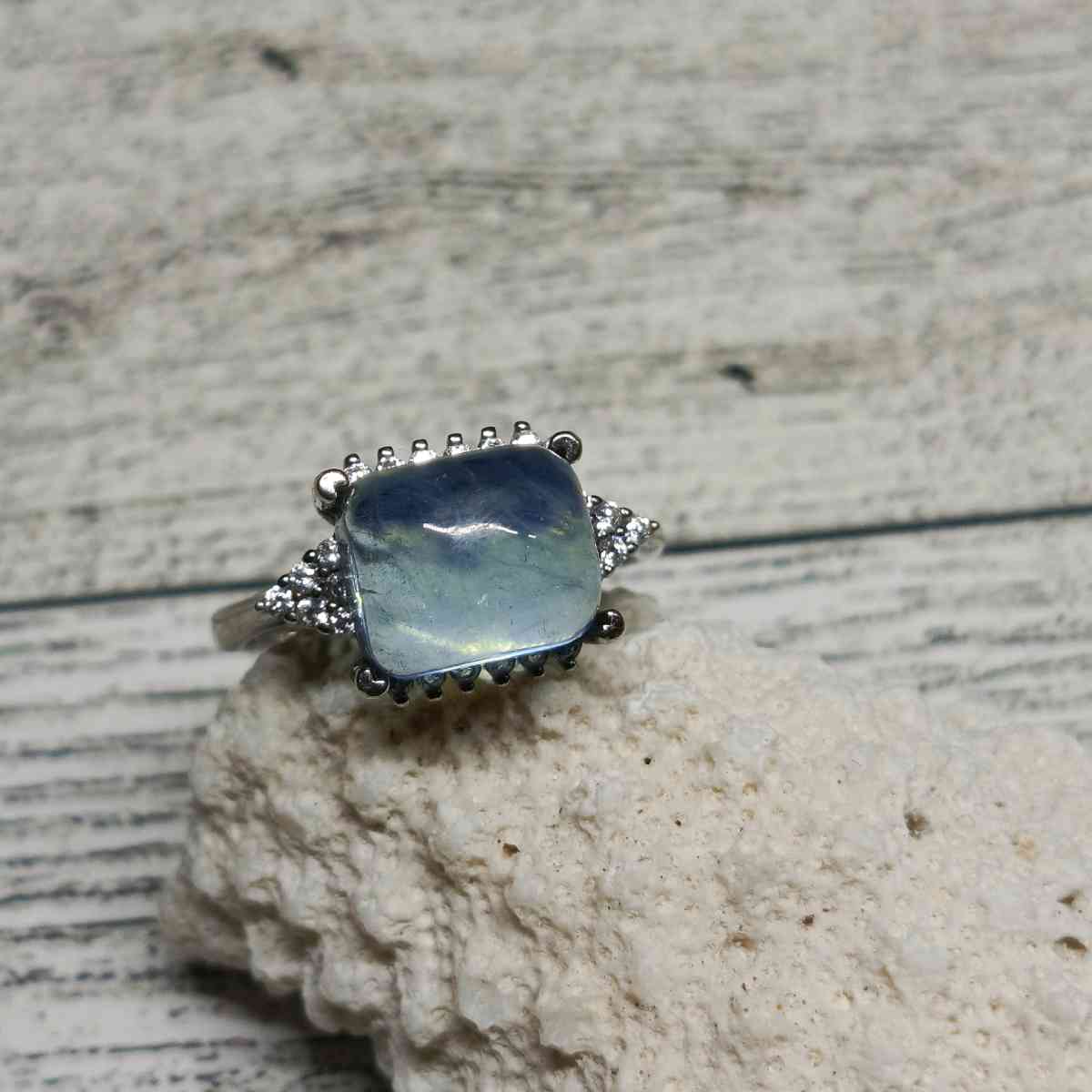 Aquamarine  Sterling Silver 925 Ring jewelry