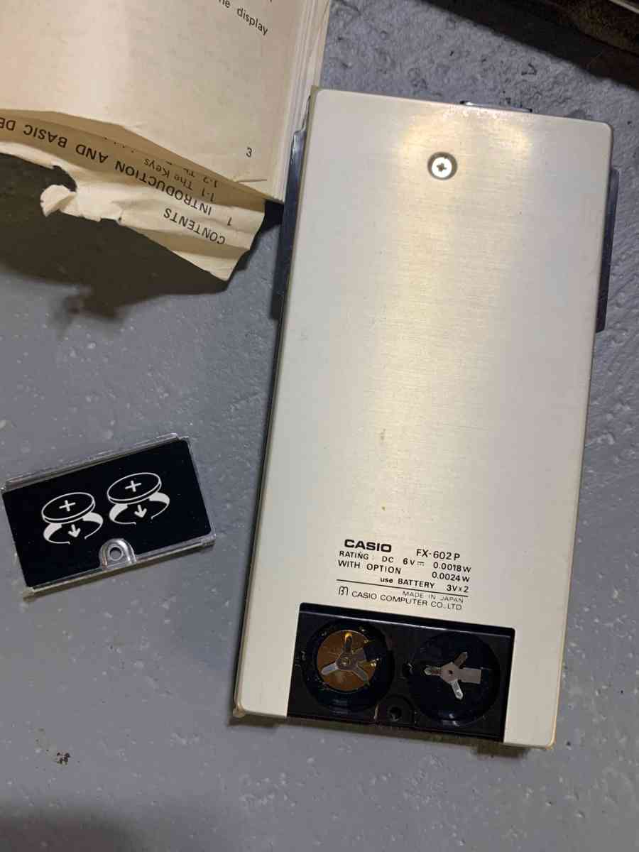 VTG Casio Programmable Scientific Calculator FX602P  used  n