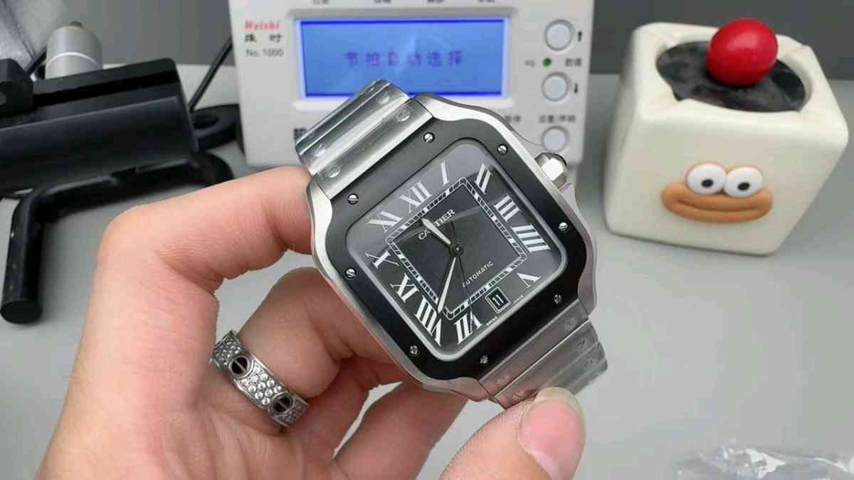 luxury stainless steel square watch