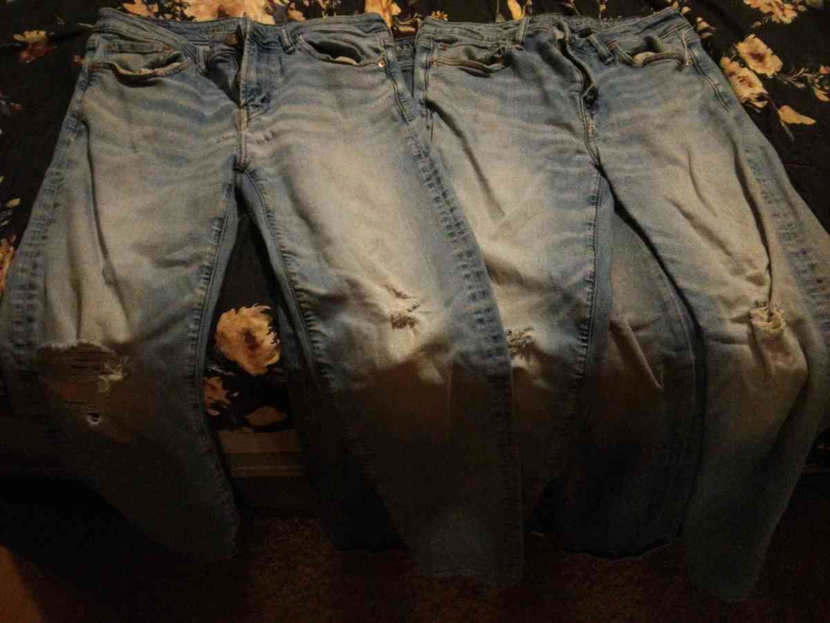 Three American Eagle Jeans Used
