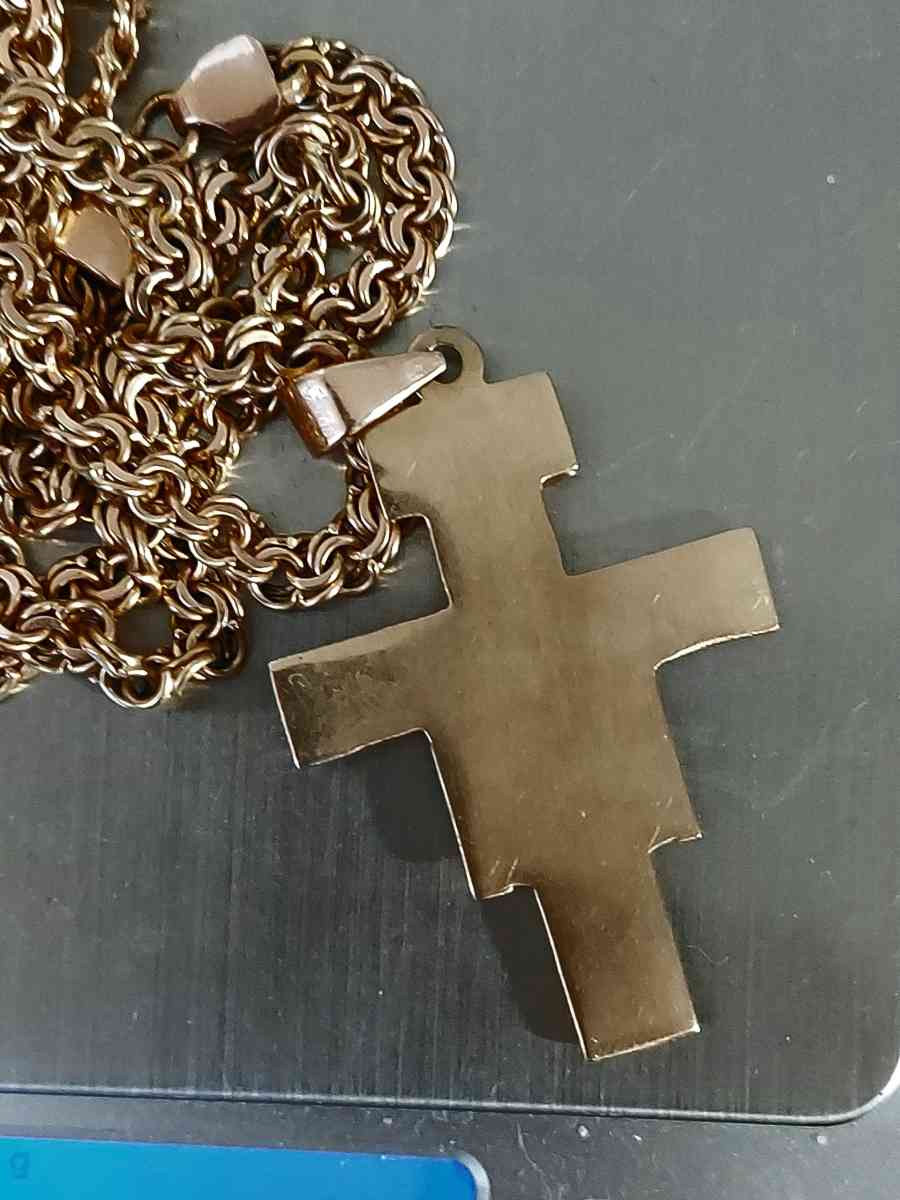 Byzantium rare unique handcrafted work 14K Yellow  Pure Gold