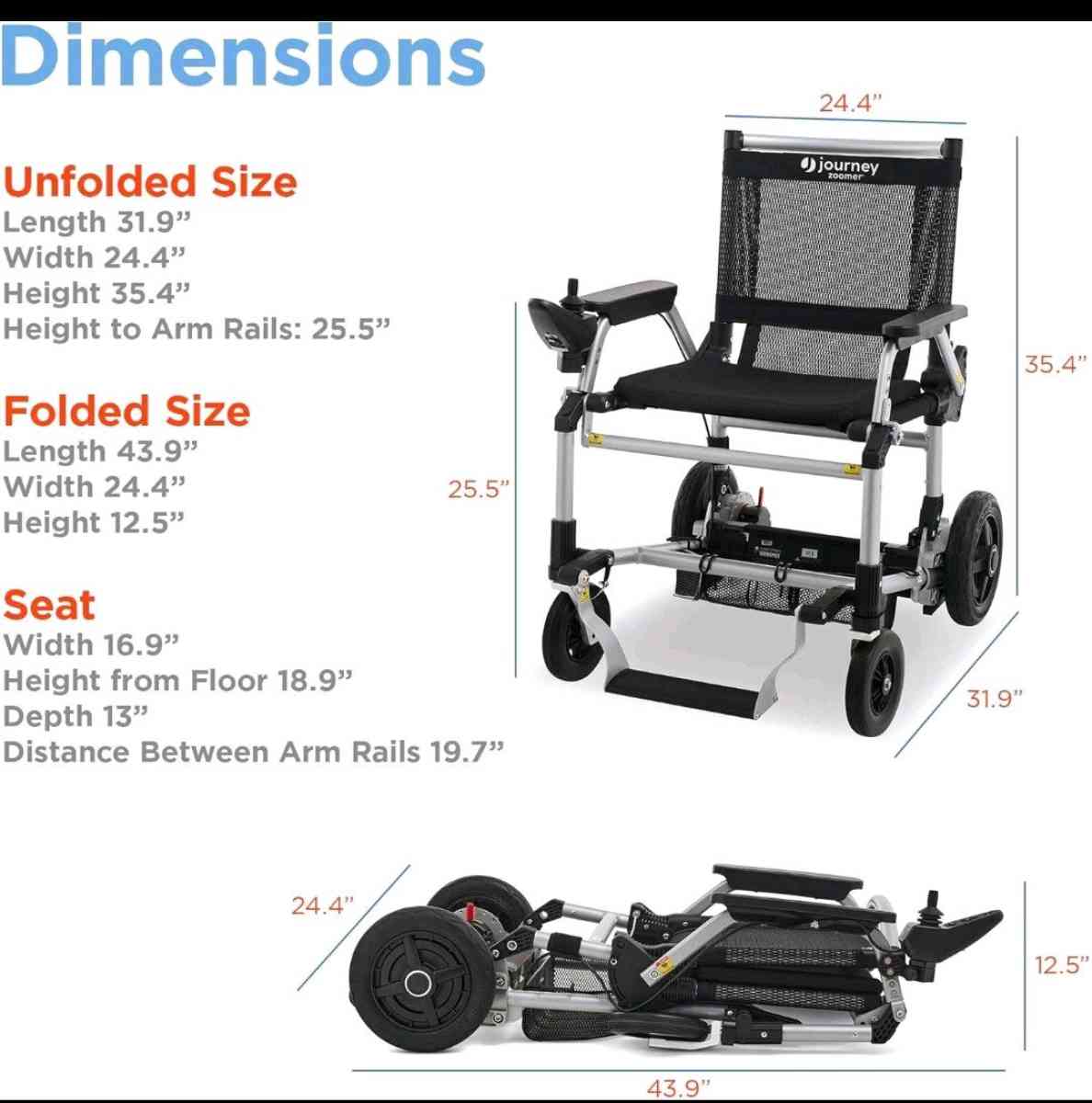 Zoomer electric wheelchair