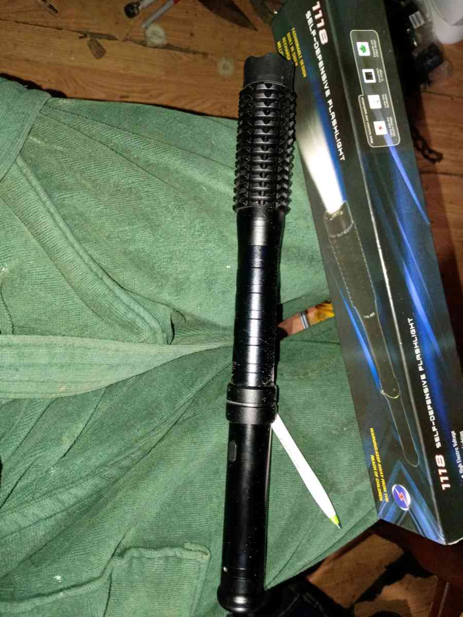 stun baton flashlight combo