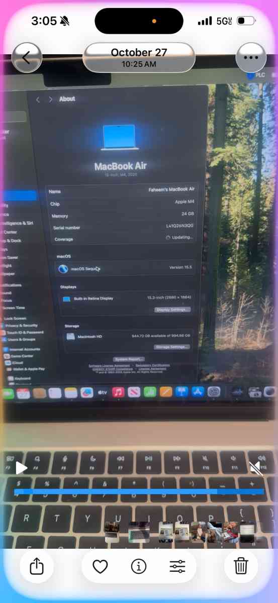 MacBook Air 2025 m4 chip 1tb