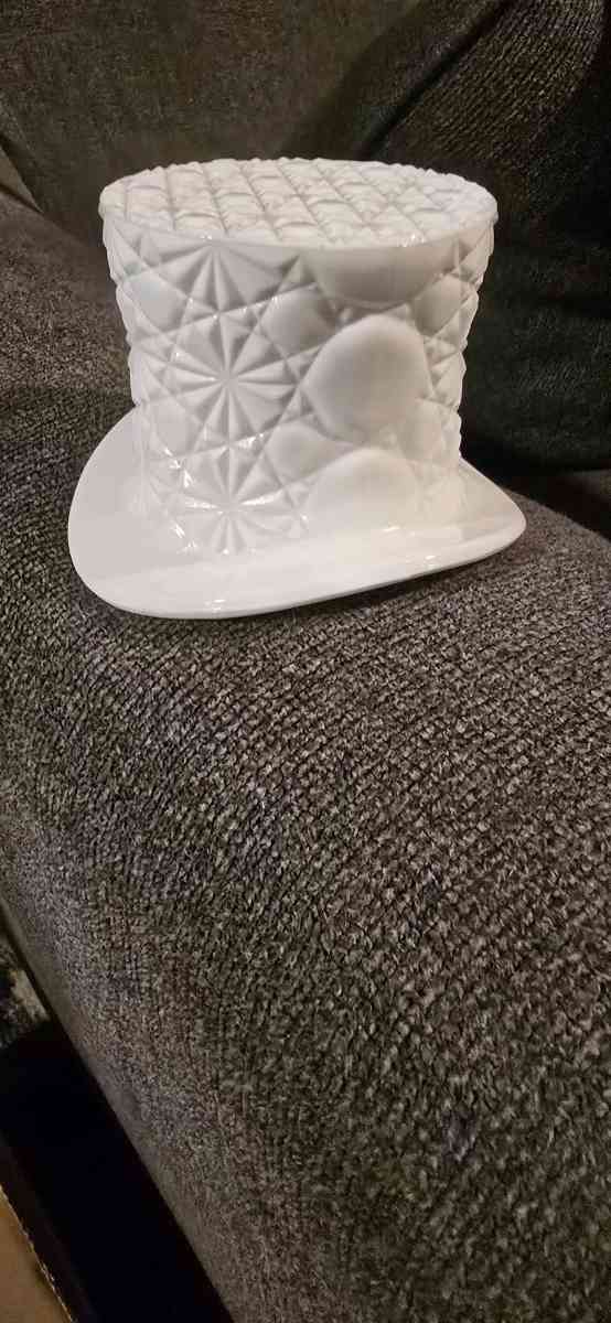 Fenton Milk Glass Hat