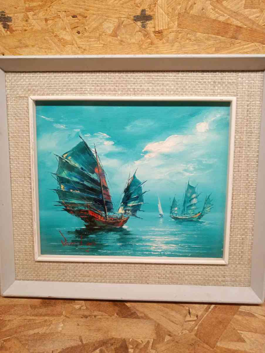 original signed canvas oil painting