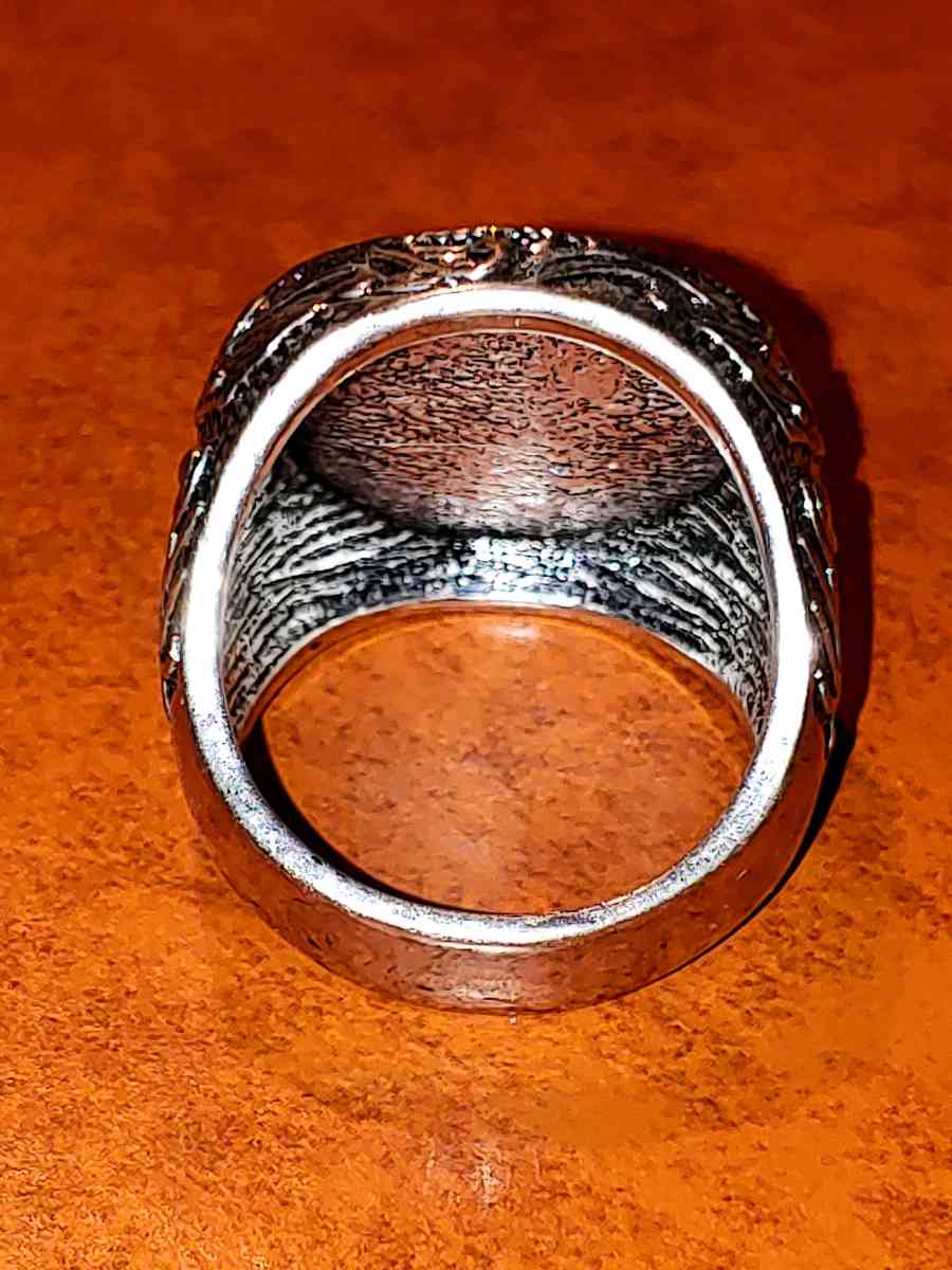 GREAT JEWISH RELIGION DAVID STAR MASCOT LUCKY RING Size 9