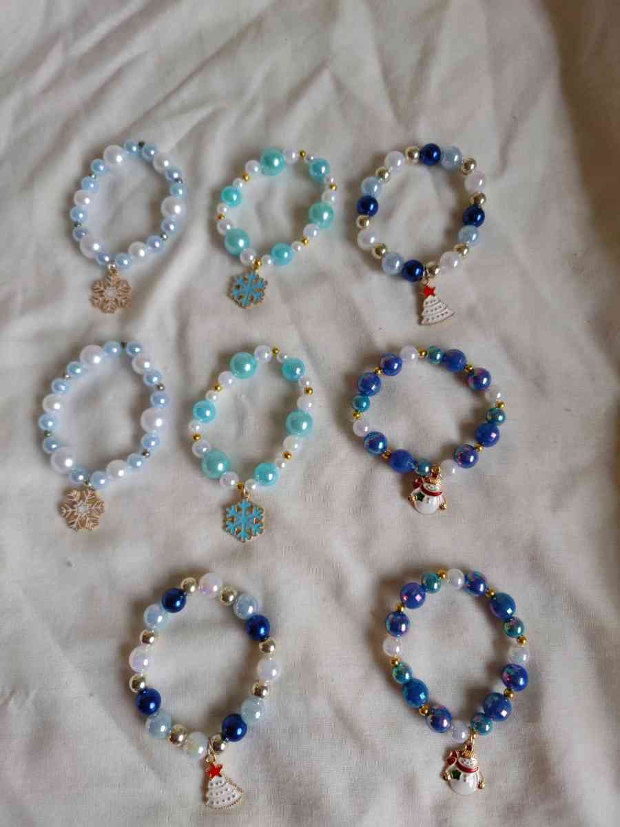 Christmas bracelets with a charm