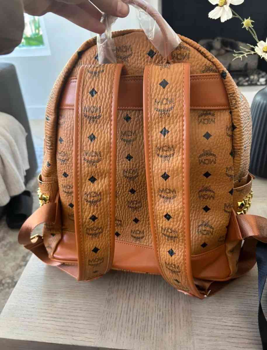 mcm backpack beige size large