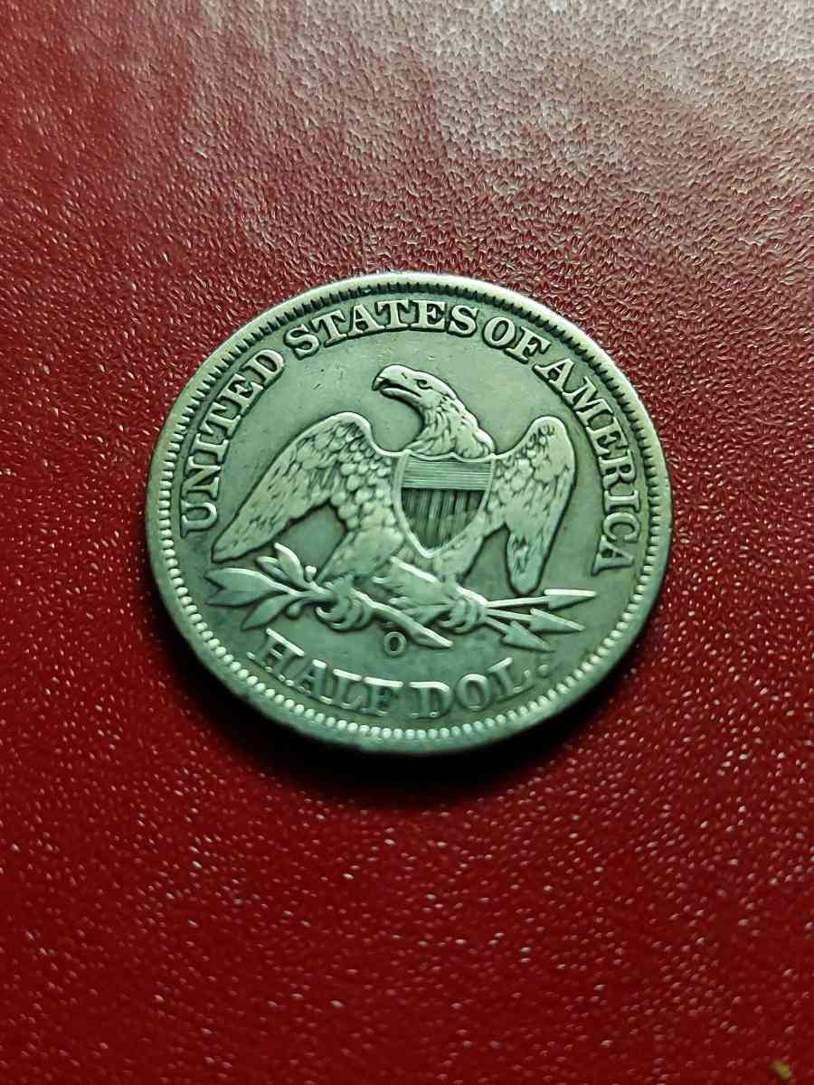 Great US 1858o Seated Liberty Half 90 Silver Dollar