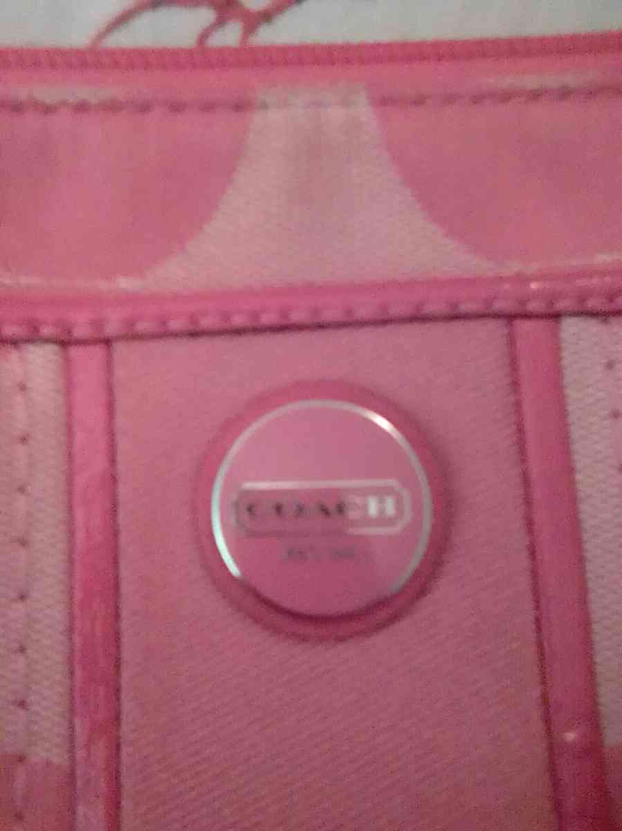coach pink bag