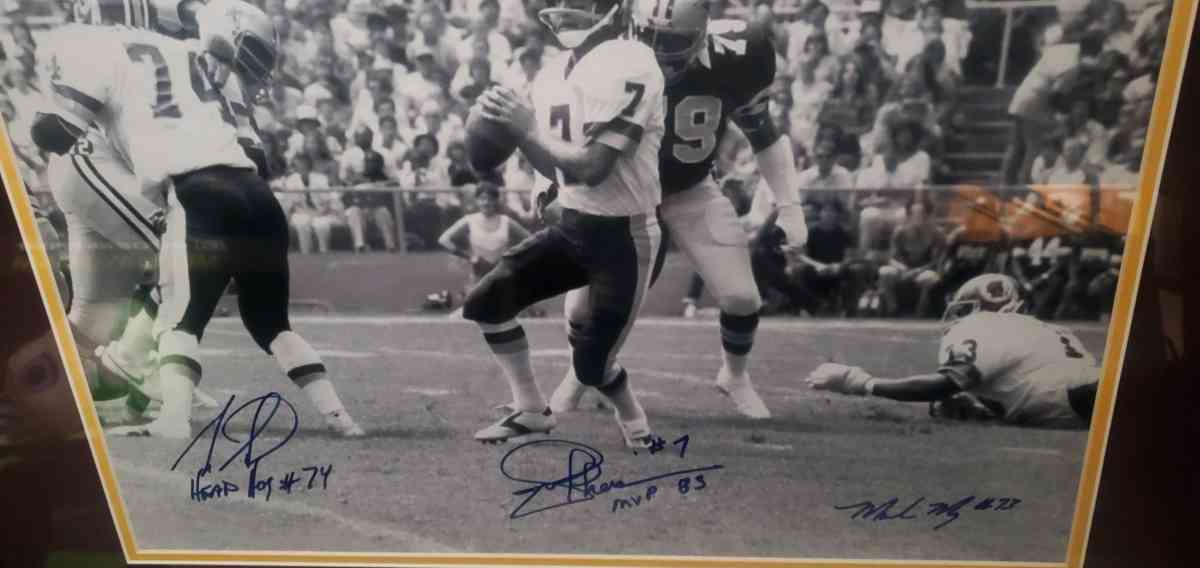 Autograph Picture of the Washington  redskins