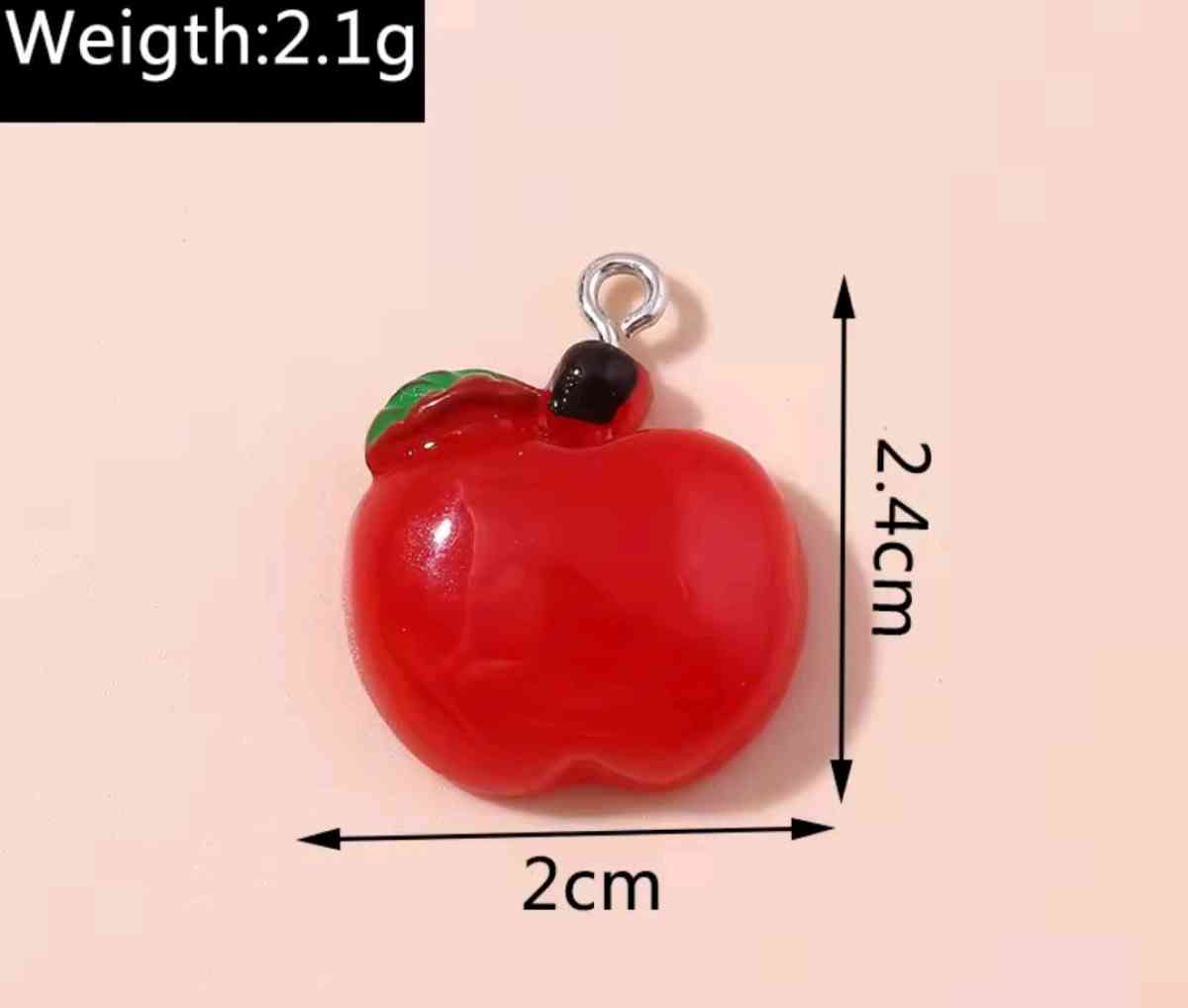 Apple From Teachers Pet Hookstyle Earrings and Necklace Set