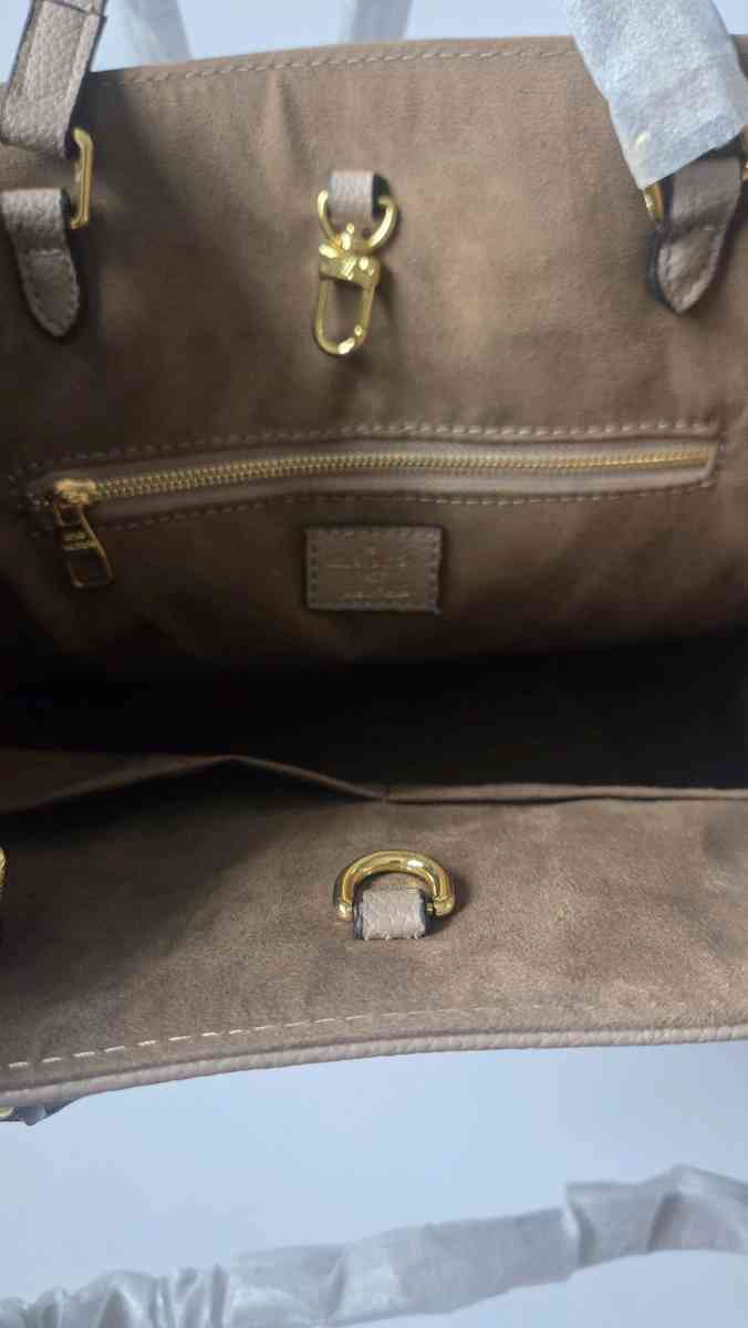Taupe Monogram Tote Bag  Large Capacity DesignerInspired Han