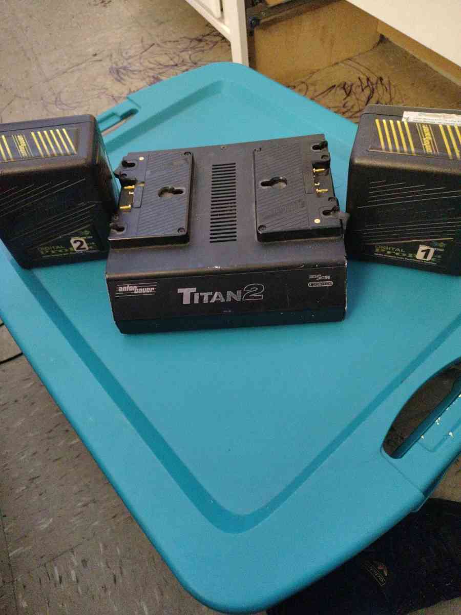 Anton Bauer Titan 2 Battery Charger with 2 battery packs